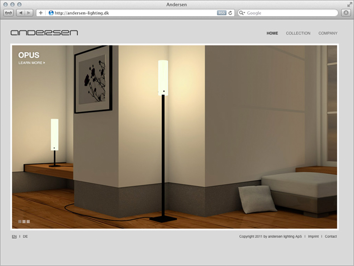 Finale Unternehmens-Website