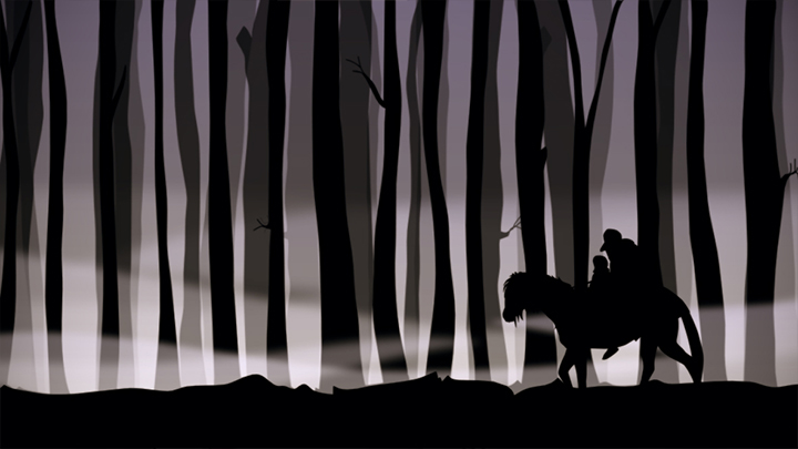 Standbild des Animationsfilms 'Der Erlkönig' - Bild 2